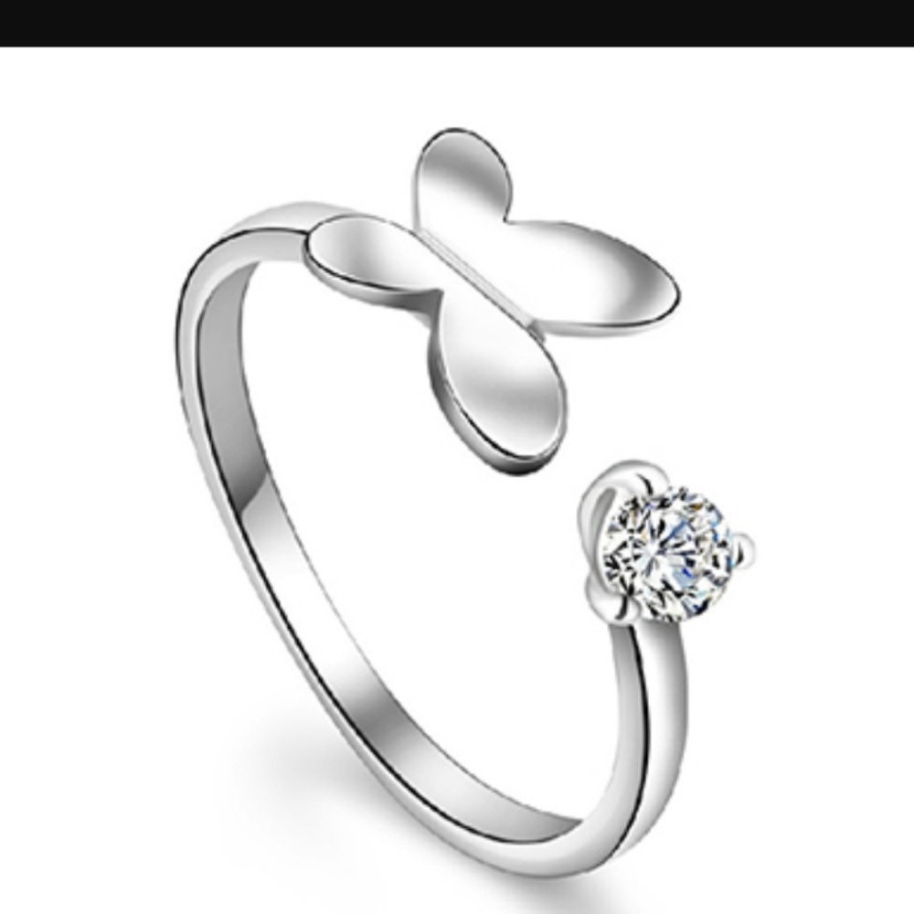 Butterfly Adjustable Silhouette Ring